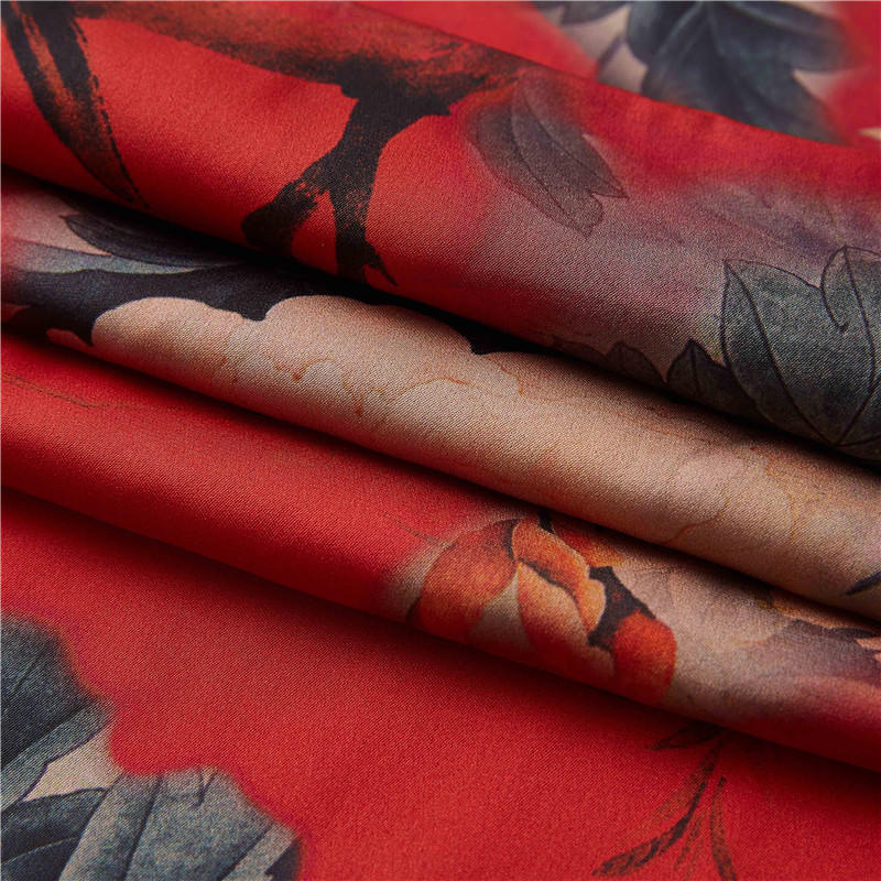 Stretch Georgette 91% mulberry silk 9% spandex 19MM stretch Chinoiserie Silk Fabric 