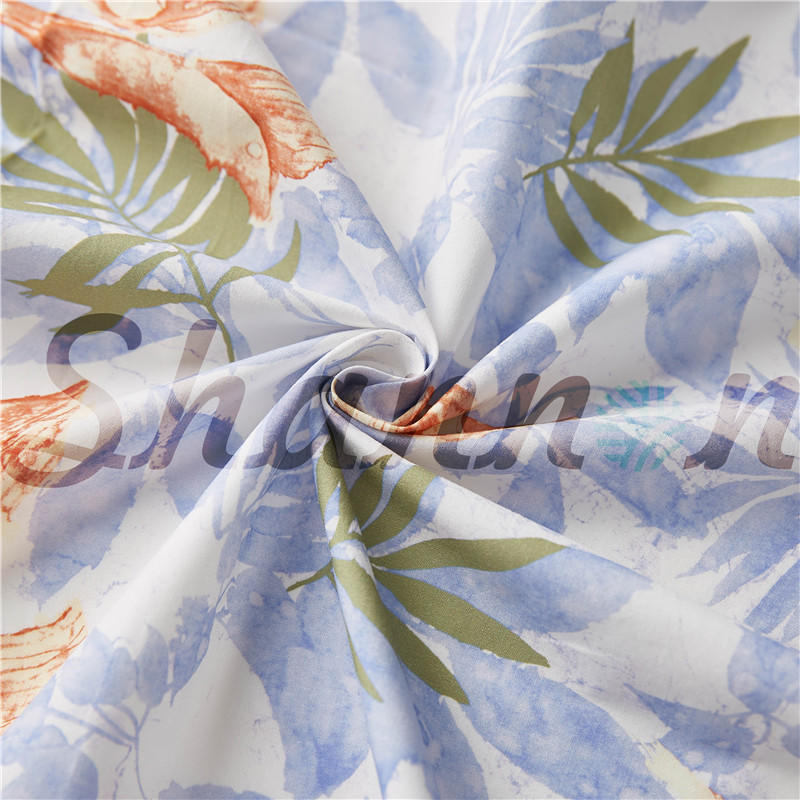 New design 79% cotton 21% silk Chinoiserie Cotton Silk Fabric