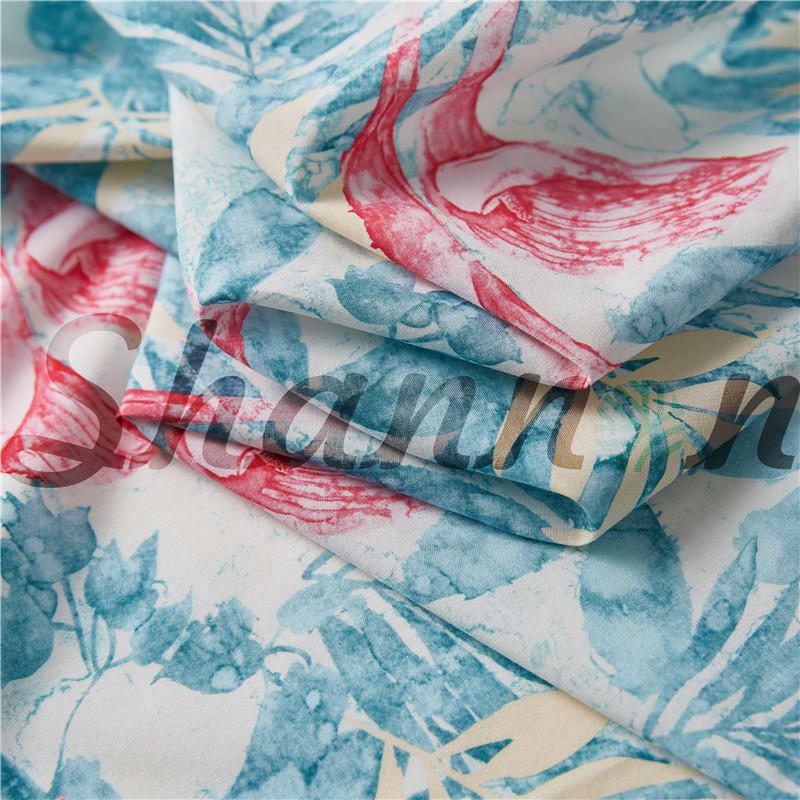 New design 79% cotton 21% silk Chinoiserie Cotton Silk Fabric