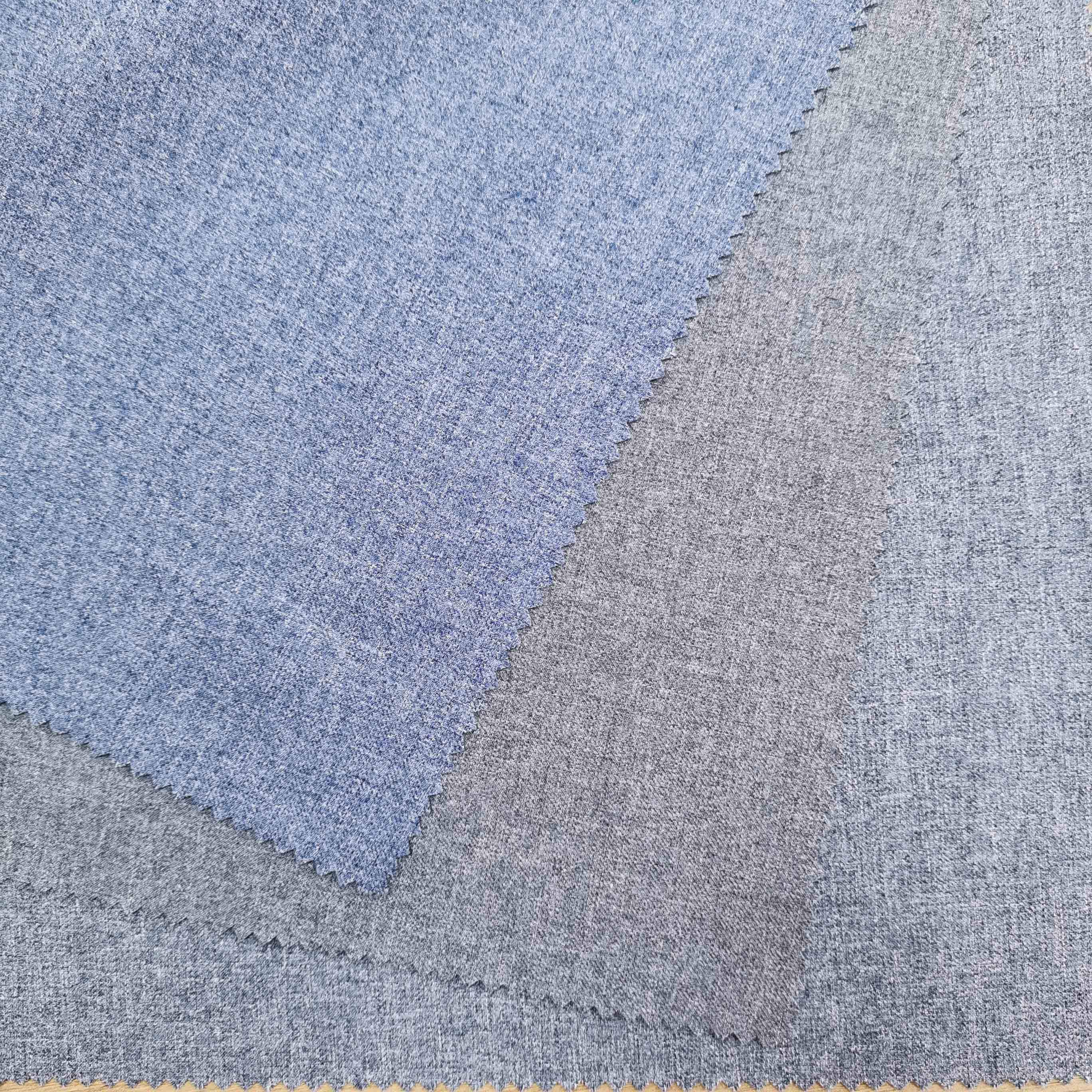 Hot selling 100% polyester heather grey peach finish fabric