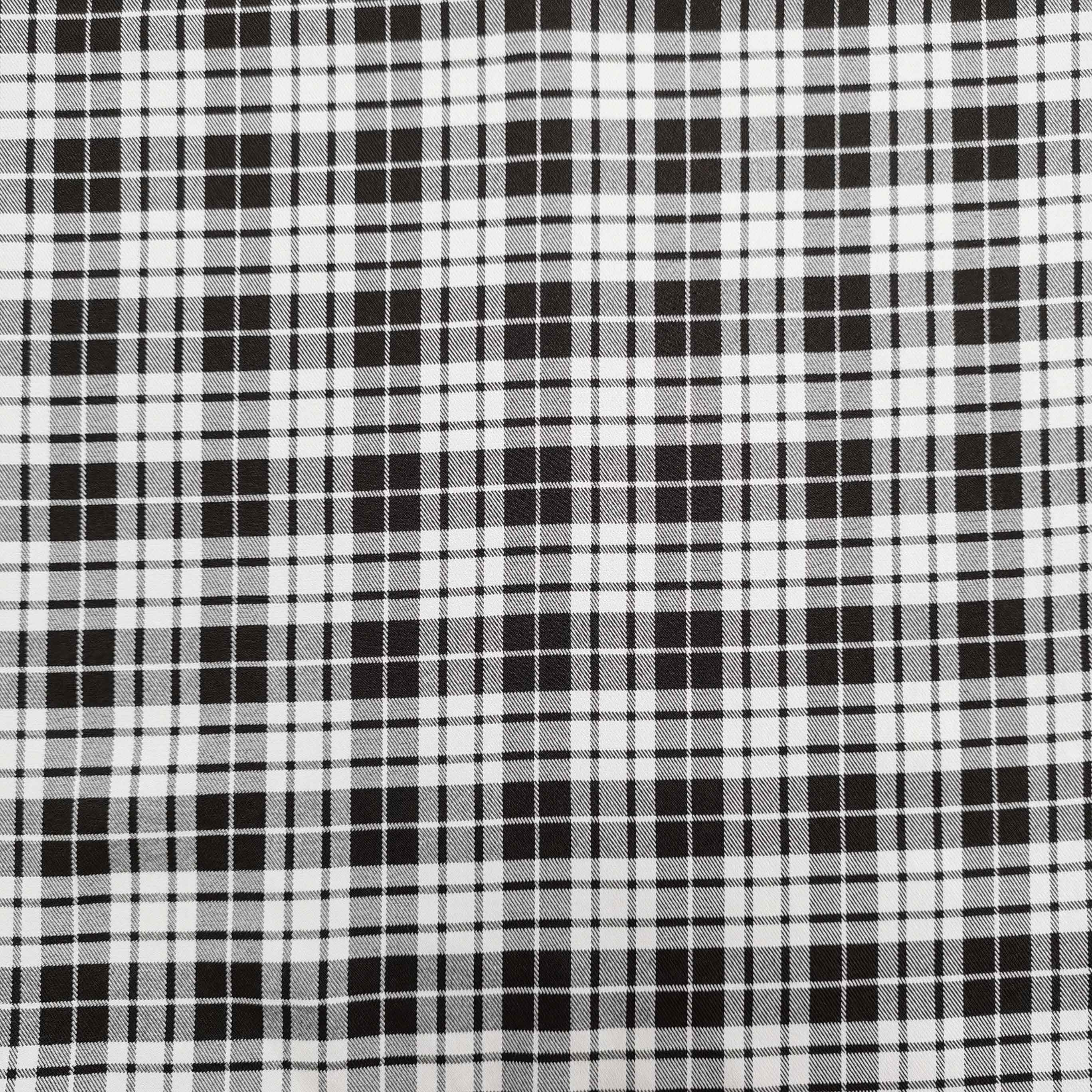 Top Quality 97% polyester 3% spandex grid fabric checked fabric