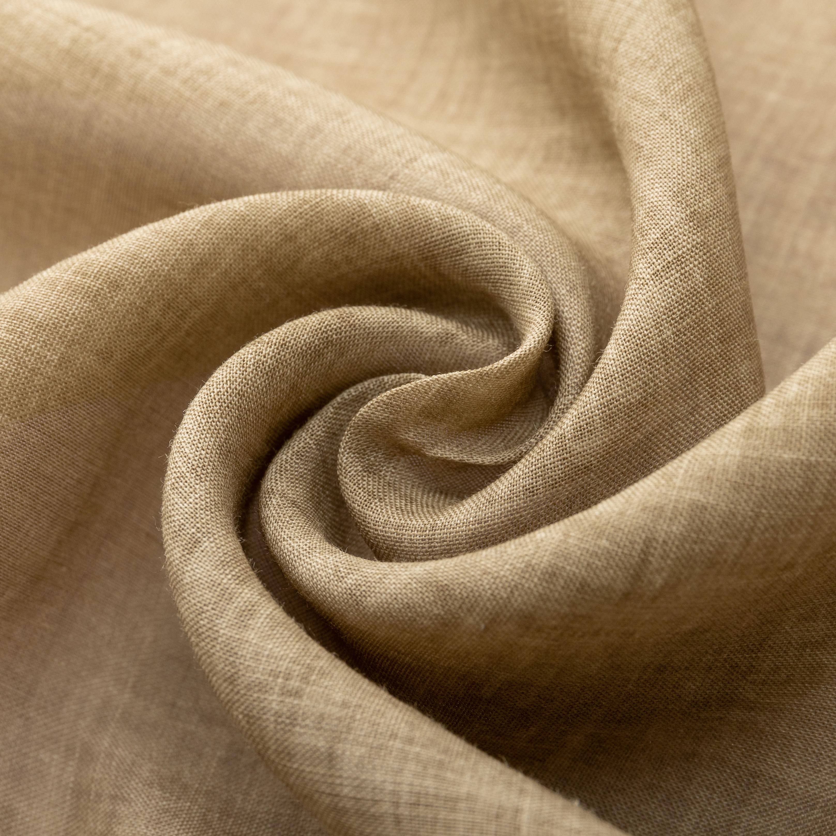 Factory Customization 55% Cotton 45% Linen plain Fabric For women dress