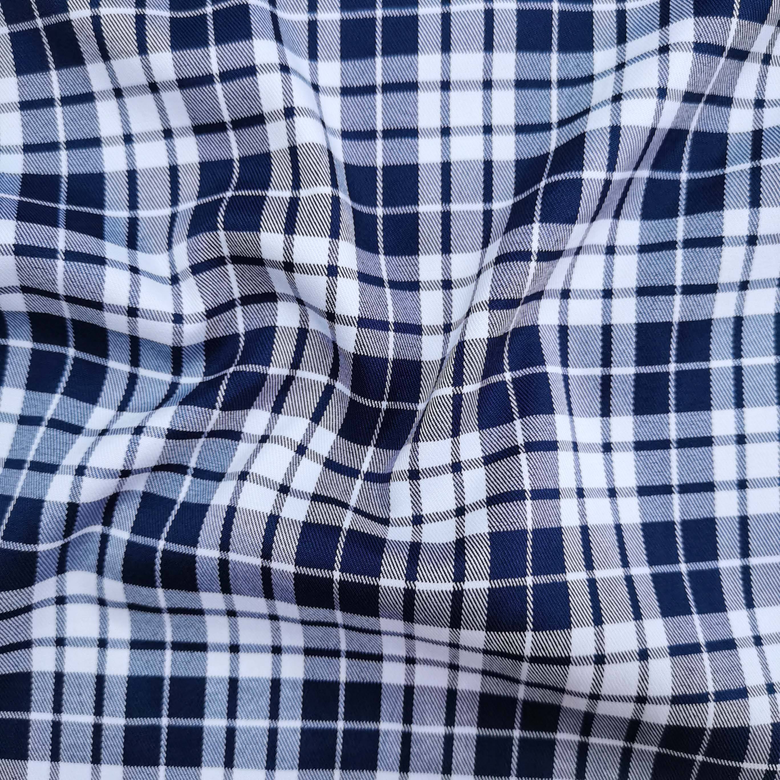 Top Quality 97% polyester 3% spandex yarn dyed check fabric