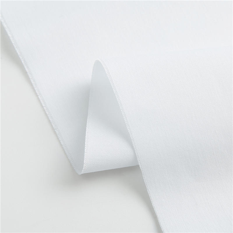 Classic white 100% cotton satin eco-friendly for shirt casual office lady fabric 