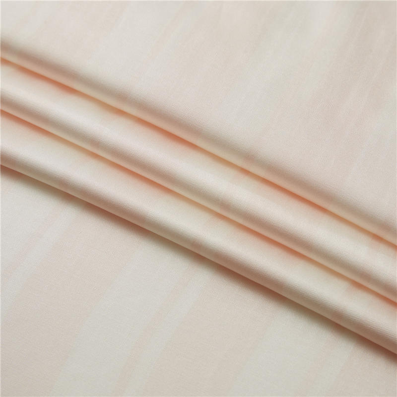 White stripe pink 50% rayon 50% viscose satin silky shapes stripe print fabric