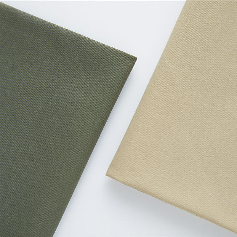 Olive canvas 68% cotton 32% nylon breathable casual coat fabric
