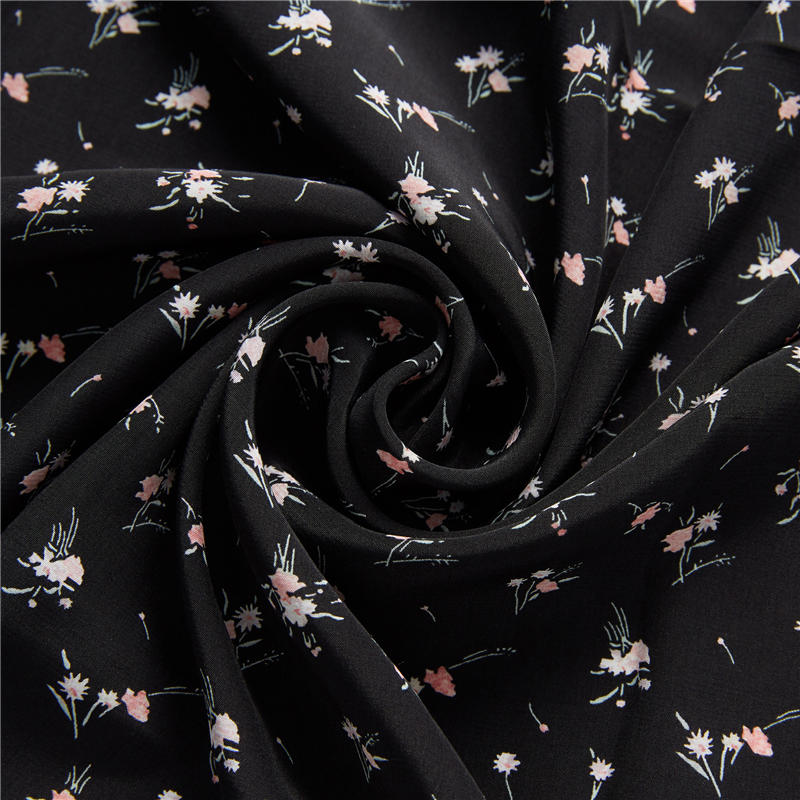 Classic flower digital print 51% rayon 49% viscose poplin exotic french chic fabric 